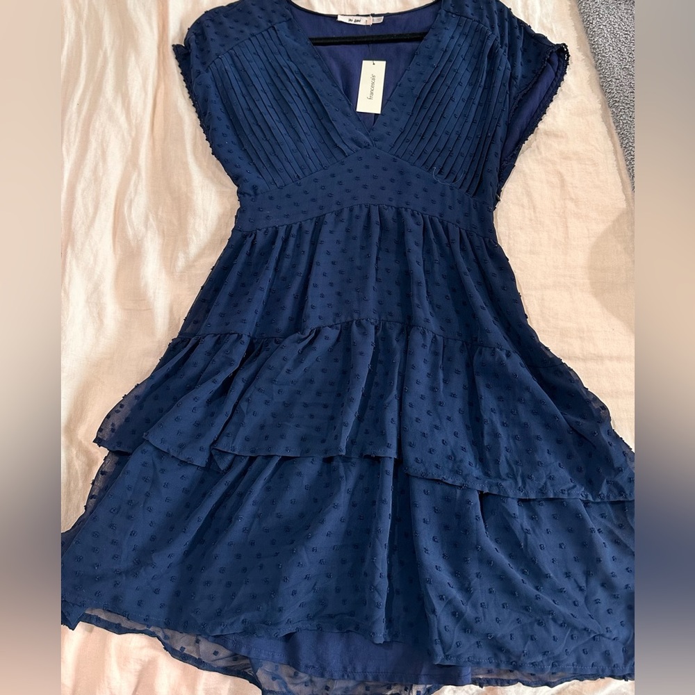 Franchesca’s Blue Short Sleeve Dress